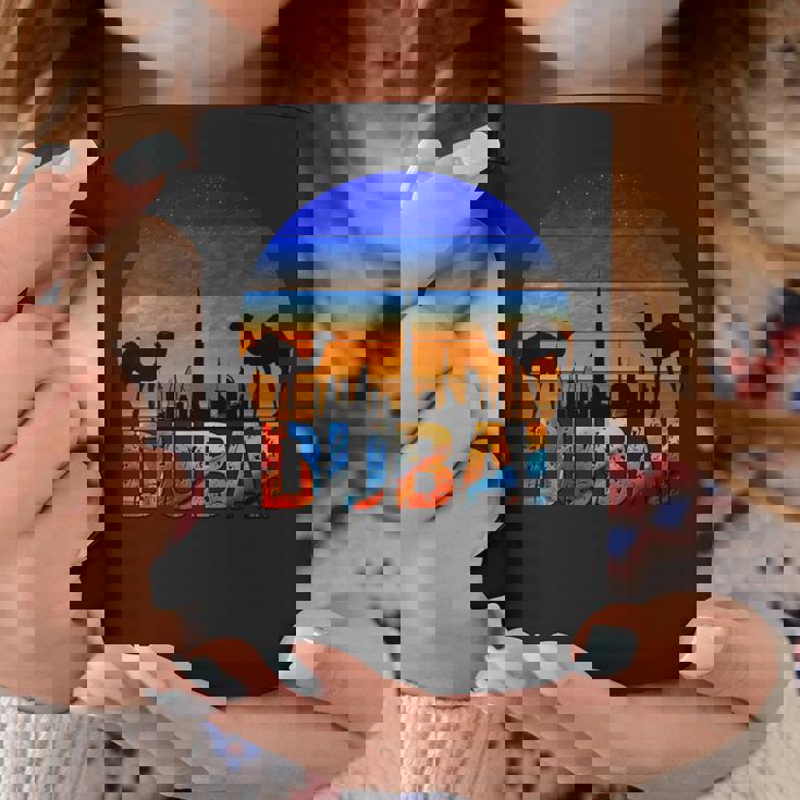 ドバイ ブルジュ ハリファ ヴィンテージ Uae ドバイ アラビア キャメル お土産 長袖tシャツ コーヒーマグ 面白い贈り物