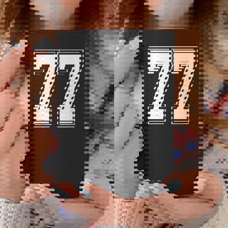 ナンバー77 野球 フットボール 誕生日 コーヒーマグ 面白い贈り物