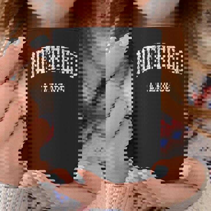 ノースフィールド イリノイ Il ビンテージ アスレチック スポーツデザイン コーヒーマグ 面白い贈り物