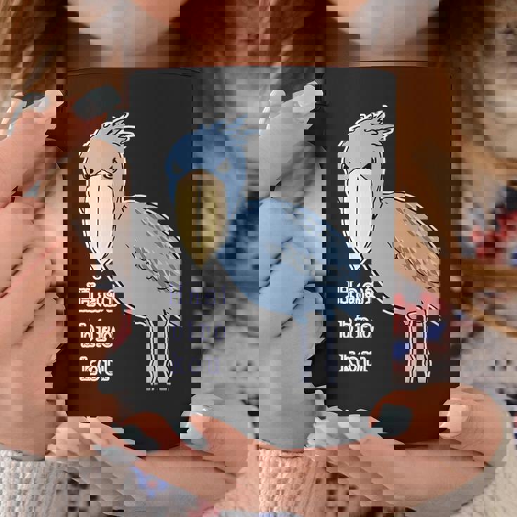 ハシビロコウさん『ビッグ プリント』青い鳥【どうぶつフレンズ】ゆるくて かわいい 動物園 長袖tシャツ コーヒーマグ 面白い贈り物