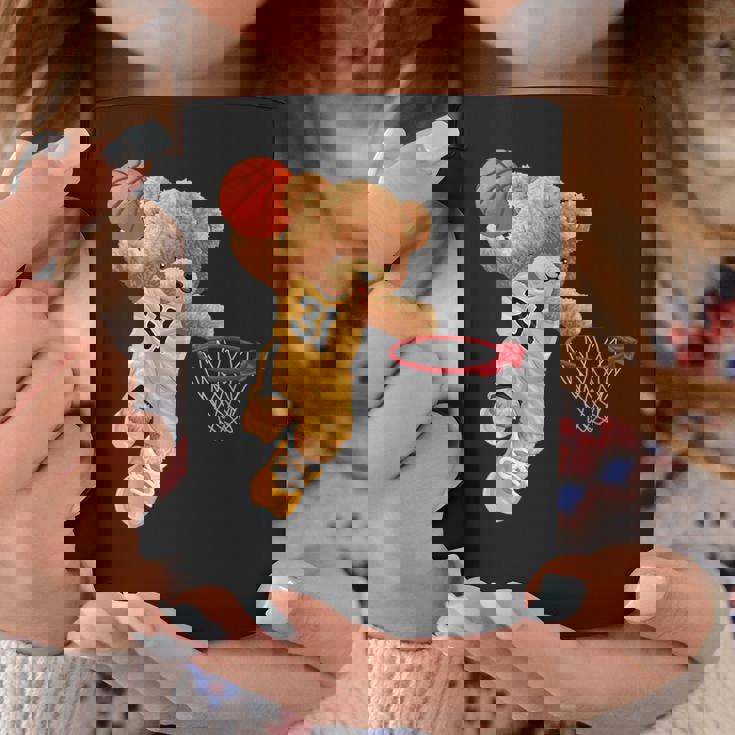 バスケットボール かわいい テディベア コーヒーマグ 面白い贈り物