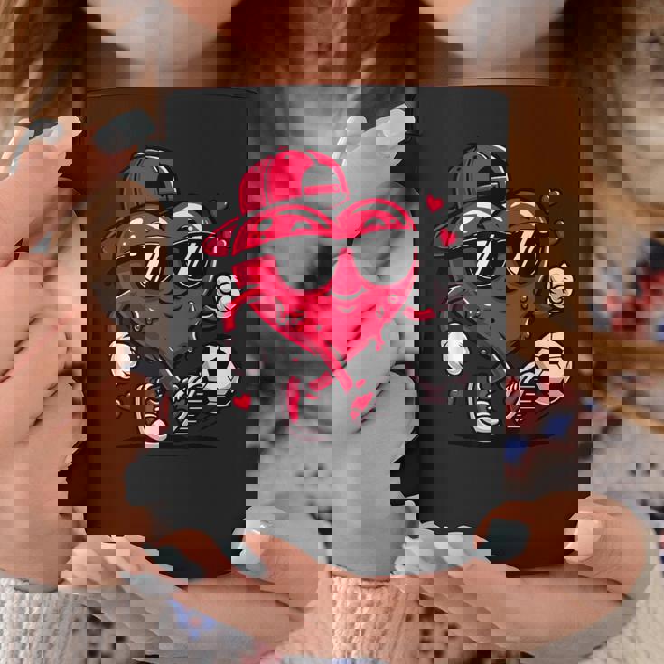 バレンタイン サッカー ハート ドリップ スポーツ 愛 バレンタインデー 男の子 コーヒーマグ 面白い贈り物