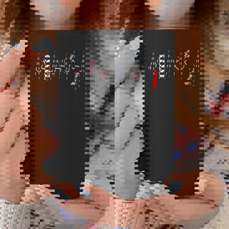 バーバー ポール ファニー シャツ ヘアカット コーム 刃 ひげ ハートビート コーヒーマグ 面白い贈り物