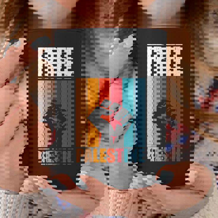 パレスチナ人のためのフリーパレスチナのレトロなビンテージデザイン 長袖tシャツ コーヒーマグ 面白い贈り物