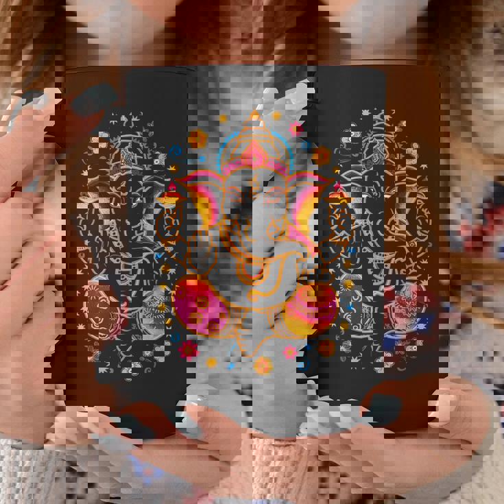 ヒンドゥー教 ガネーシャ プージャ 象 神 インド 瞑想 ヨガ ムルティ コーヒーマグ 面白い贈り物