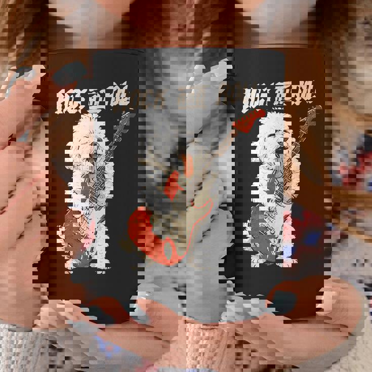 ビション・フリーゼ ギターを弾く ロックンロール 犬好き コーヒーマグ 面白い贈り物