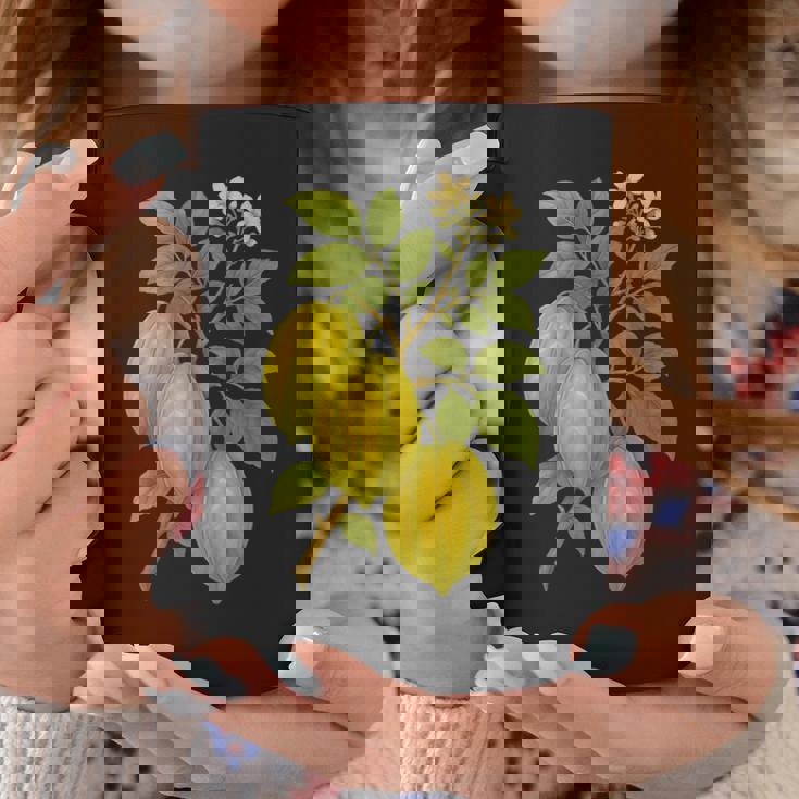 ビンテージ ボタニカル スターフルーツ 自然 アートプリント コーヒーマグ 面白い贈り物