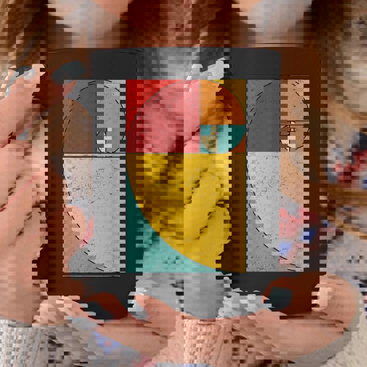 フィボナッチスパイラル幾何学アート コーヒーマグ 面白い贈り物