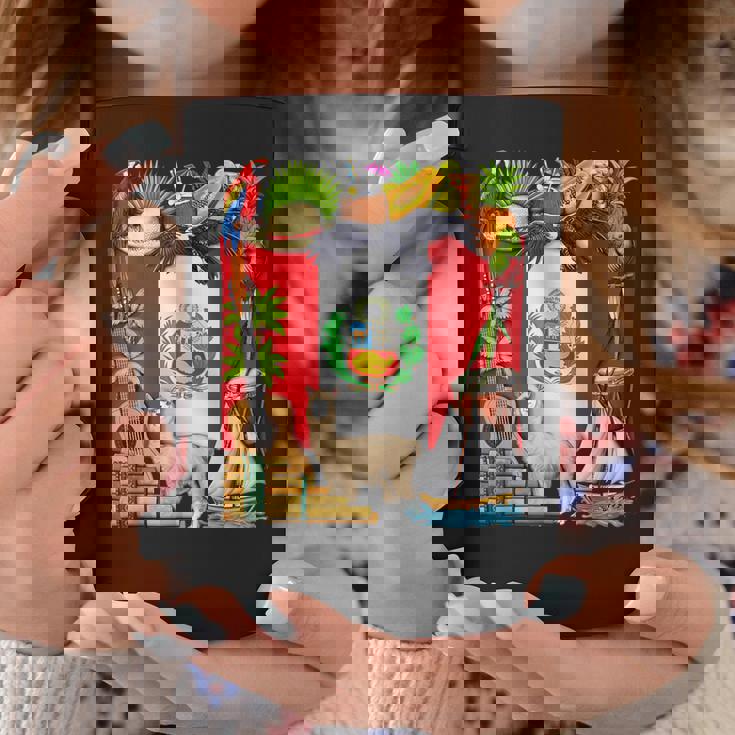 ペルー ペルー国旗 ペルーのルーツ ペルーの遺産 誇り高きペルー人 ペルーの誇り コーヒーマグ 面白い贈り物