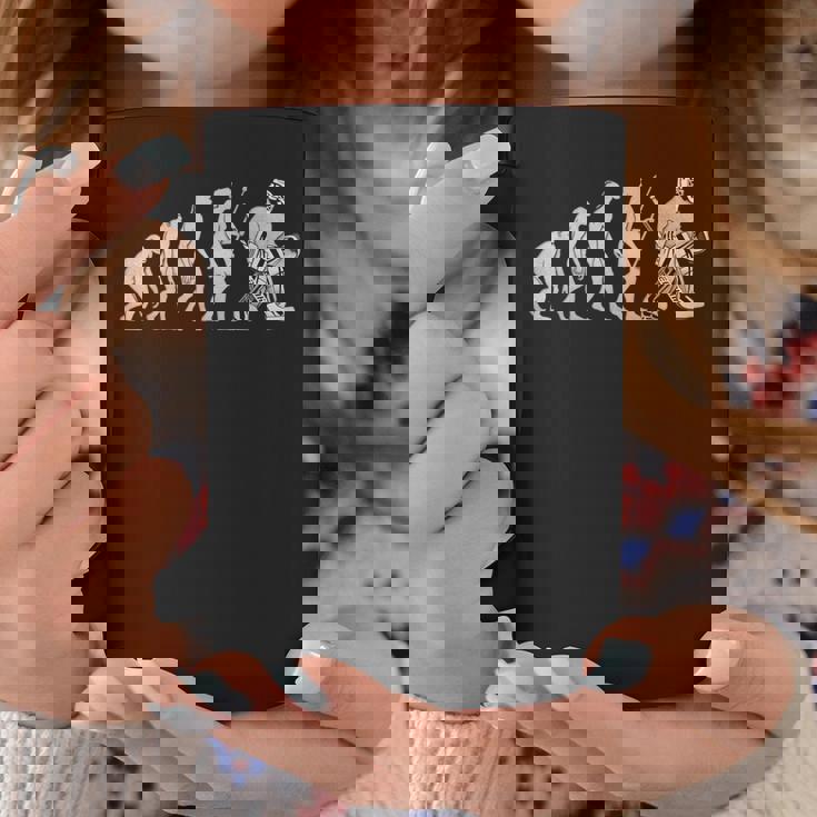 ホッケーゴーリーの進化 面白いアイスホッケー コーヒーマグ 面白い贈り物