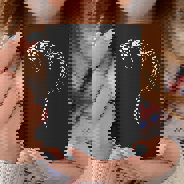 ボクサー ポートレート シルエット 犬 ドイツ ボクサー 犬 コーヒーマグ 面白い贈り物