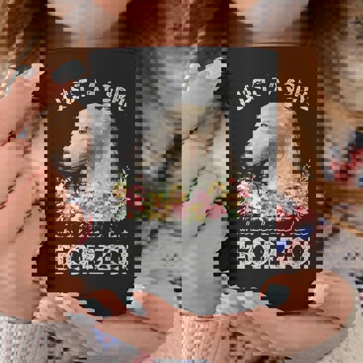 ボルゾイシャツ犬ギフト彼女を愛する女の子だけボルゾイ コーヒーマグ 面白い贈り物