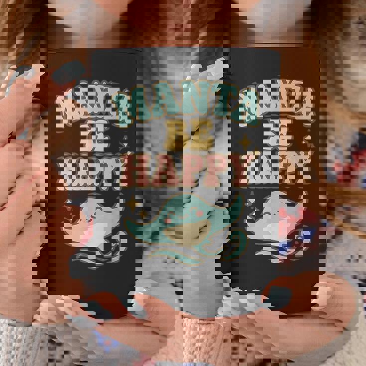 マンタ・ビ・ハッピー コーヒーマグ 面白い贈り物