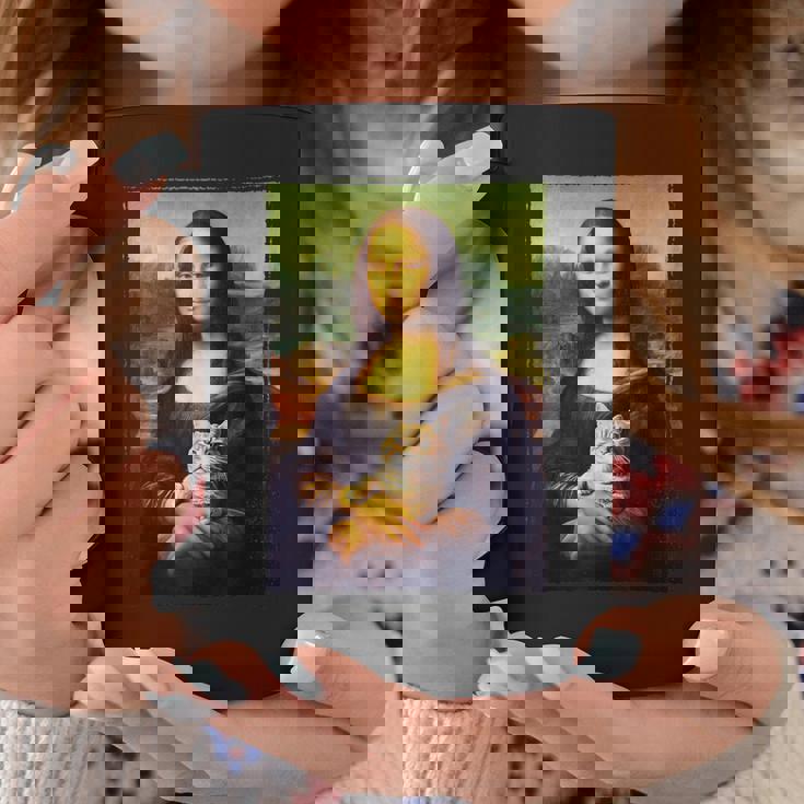 モナリザ と 猫 美術 教師 絵画 と 猫 恋人 コーヒーマグ 面白い贈り物