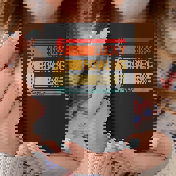 ラッキーボーリングシャツ おもしろボーリングトーナメントボウラーヴィンテージ コーヒーマグ 面白い贈り物