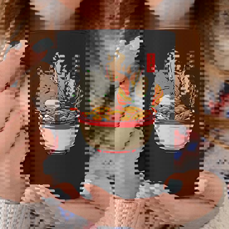 ラーメンプールパーティー かわいい日本アニメヌードルフード コーヒーマグ 面白い贈り物