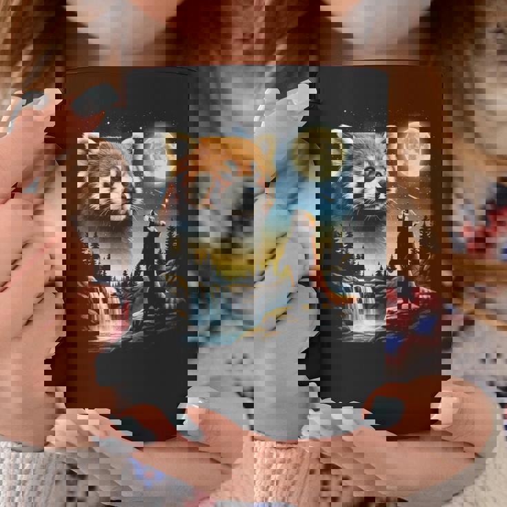 レッサーパンダ ハウリング トゥ ザ ムーン ミーム おもしろ 90年代 レッサーパンダ コーヒーマグ 面白い贈り物