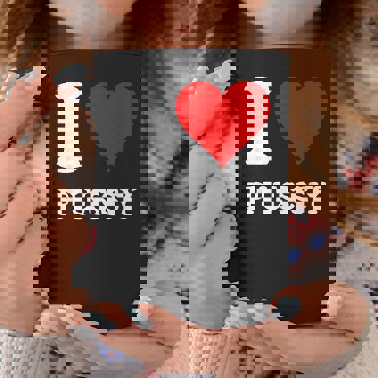 レッドハート I Love Pussy コーヒーマグ 面白い贈り物