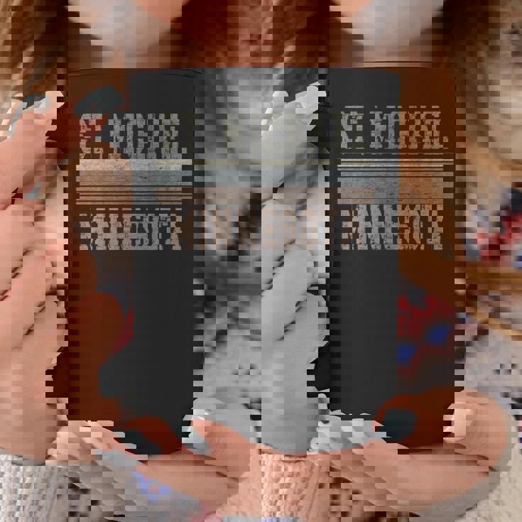 レトロ セントマイケル ミネソタ 長袖tシャツ コーヒーマグ 面白い贈り物