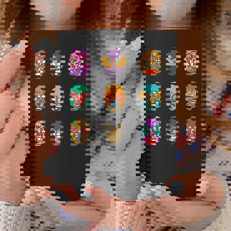 レトロ ルチャリブレ マスク オブ レジェンド レスリング 長袖tシャツ コーヒーマグ 面白い贈り物