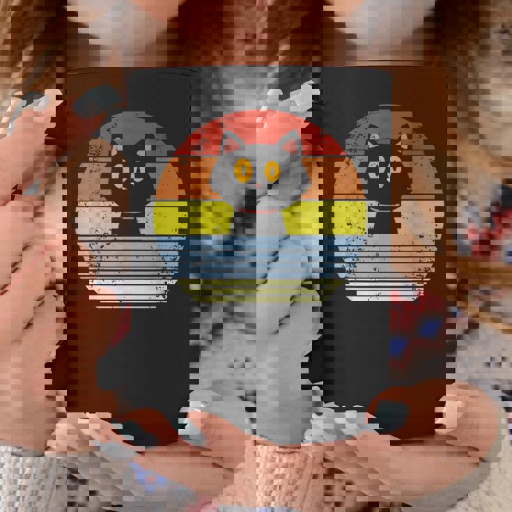 レトロ 猫 ヴィンテージ かわいい 子猫 ニャー キティ キティ コーヒーマグ 面白い贈り物