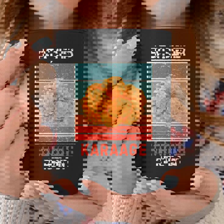 レトロ 食べる 寝る からあげ リピート ヴィンテージ からあげ フード好き コーヒーマグ 面白い贈り物