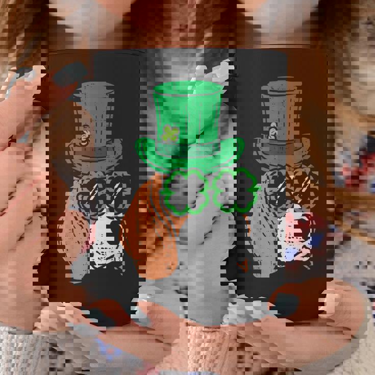 レプラコーン ビーグル シャムロックグラス セントパトリックスデー 犬の贈り物 コーヒーマグ 面白い贈り物