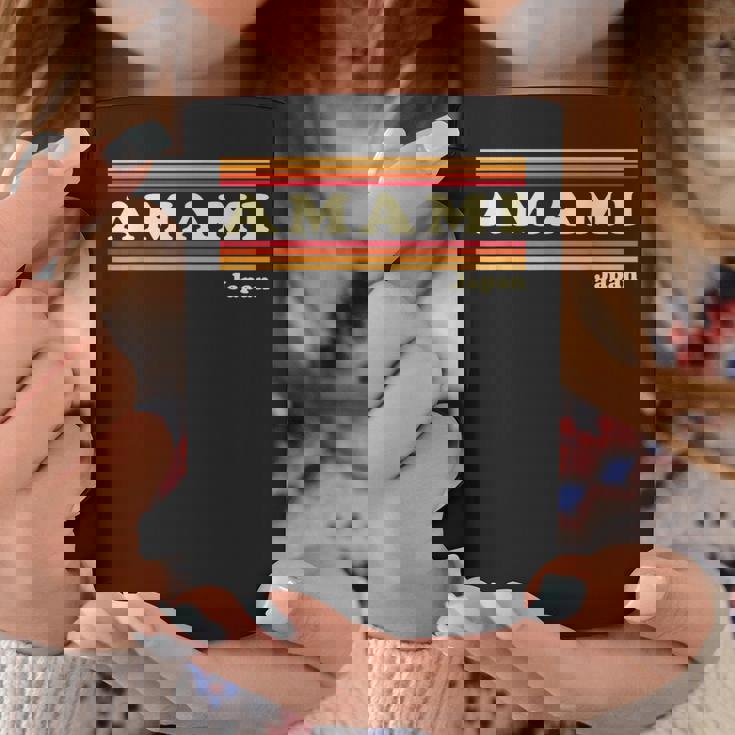 ヴィンテージ 80年代 奄美 日本 レトロ グラフィック コーヒーマグ 面白い贈り物