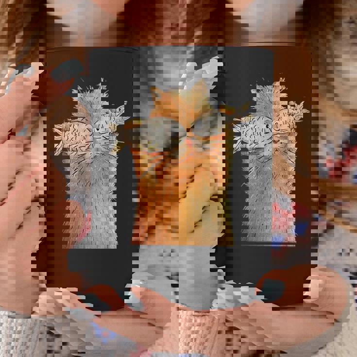 ヴィンテージ かわいい 面白い 猫 2匹の魚が目についた 恋人 気まぐれな コーヒーマグ 面白い贈り物