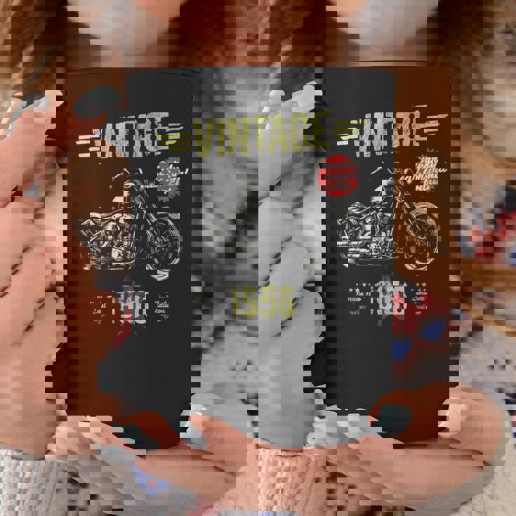 ヴィンテージ クラシック 誕生 1956 70歳の誕生日 レトロ バイク コーヒーマグ 面白い贈り物