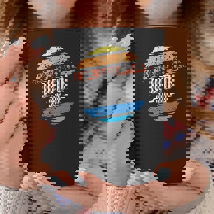 ヴィンテージ バートン オハイオ州サンセットお土産プリント コーヒーマグ 面白い贈り物