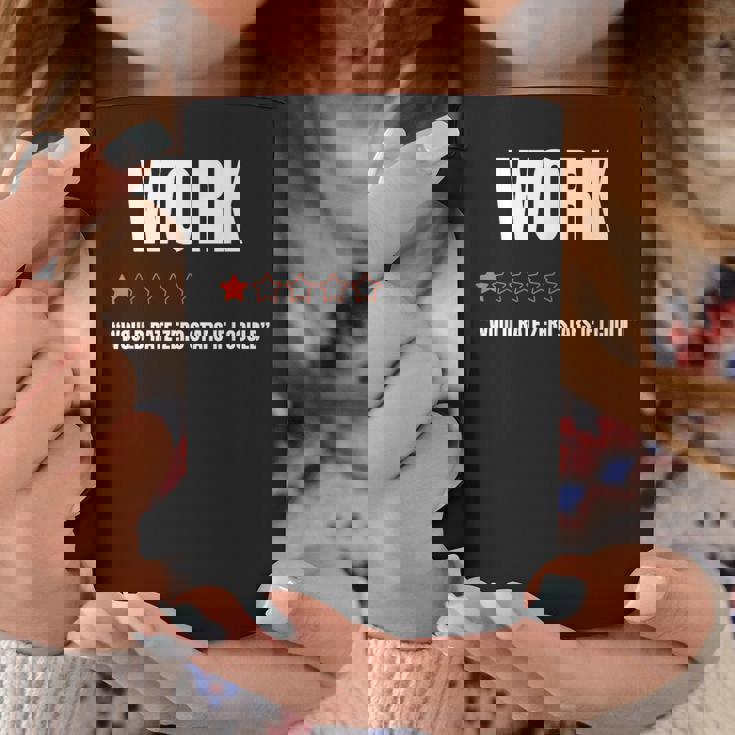 仕事で星ゼロだと1つ星評価面白い仕事が嫌いだ コーヒーマグ 面白い贈り物