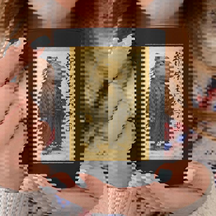 侍カピバラジャパン ビンテージアート コーヒーマグ 面白い贈り物