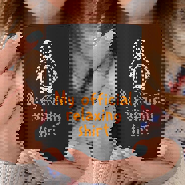 公式ペンギンリラックスタイムジョークミニマル癒し コーヒーマグ 面白い贈り物