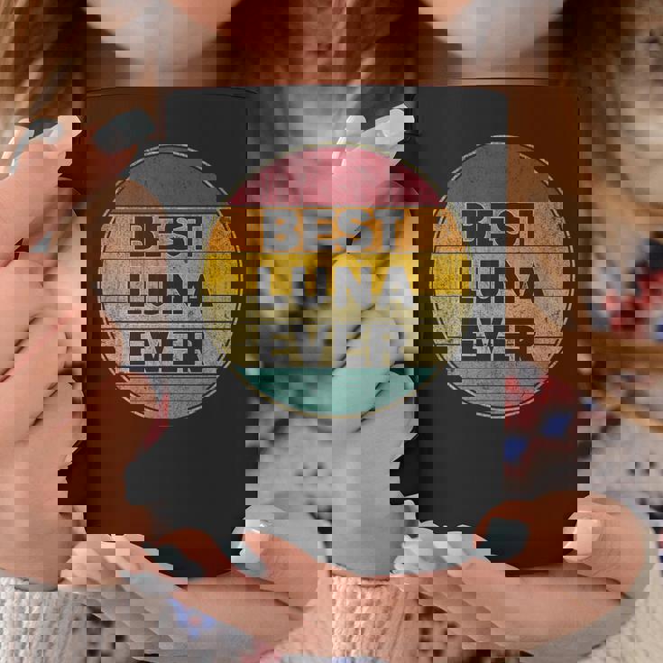 名前入り Luna I Love Luna レトロ ビンテージスタイル コーヒーマグ 面白い贈り物