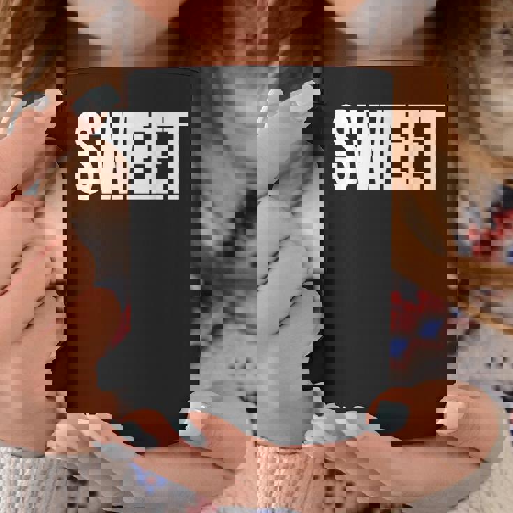 巨大な文字に甘いという言葉を込めて コーヒーマグ 面白い贈り物