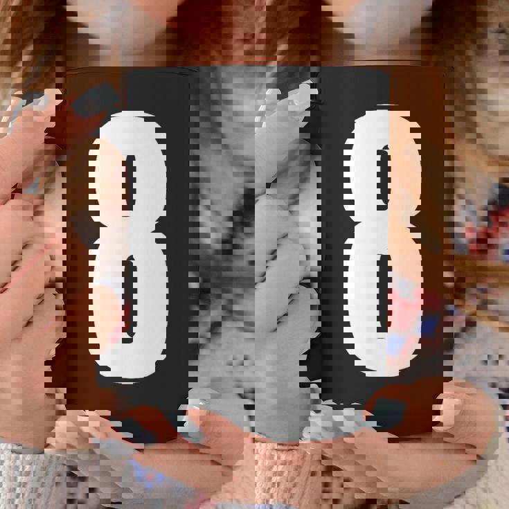 数字 8 数字 8 プレーン 白 数字 コーヒーマグ 面白い贈り物