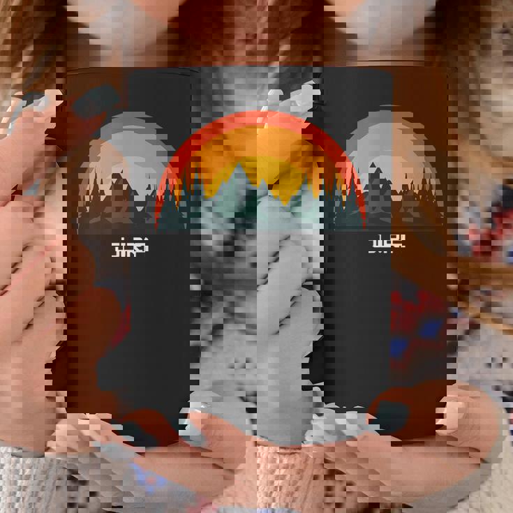 日没のジュラ山脈とハイマートカントン コーヒーマグ 面白い贈り物