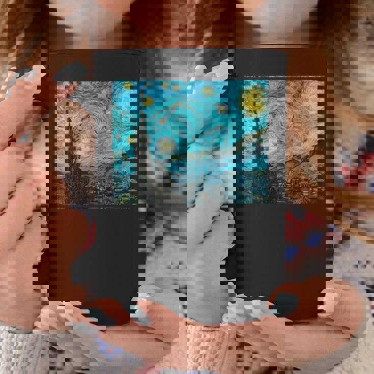 星月夜 ゴッホ 長袖tシャツ コーヒーマグ 面白い贈り物