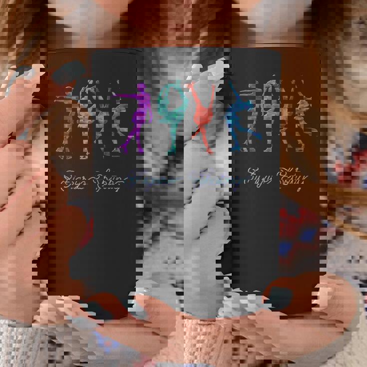 水彩 フィギュアスケート スパイラル レイバック ビールマン コーヒーマグ 面白い贈り物