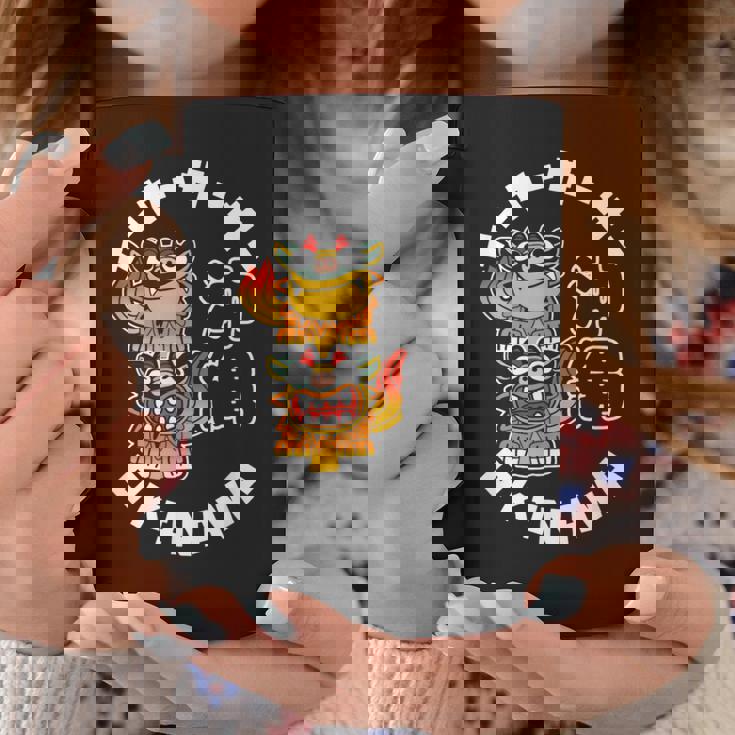 沖縄ジャパン シーサーガーディアンライオンズ 日本漢字お土産 コーヒーマグ 面白い贈り物