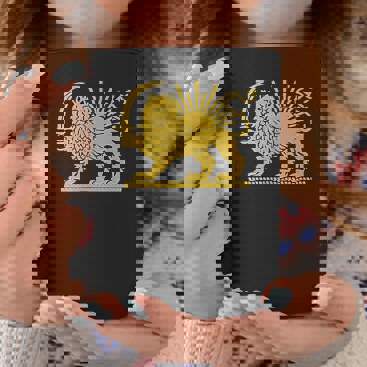 無料のイランライオンと太陽の旗 – ペルシャの遺産シンボルデザイン コーヒーマグ 面白い贈り物