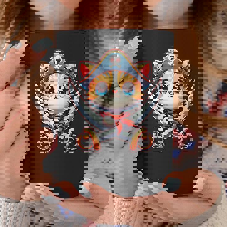 猫 海賊 キャプテントーク 海賊の日 幼児 女の子 男の子 コーヒーマグ 面白い贈り物