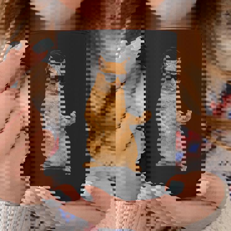 猫エアギター コーヒーマグ 面白い贈り物