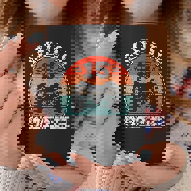 結婚15周年記念 15年目の結婚記念日 結婚15年目 Level 15 Complete コーヒーマグ 面白い贈り物