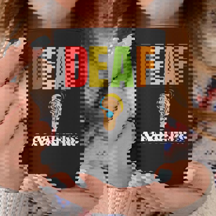 補聴器 耳障がいサポート 聴覚障害者への意識 長袖tシャツ コーヒーマグ 面白い贈り物