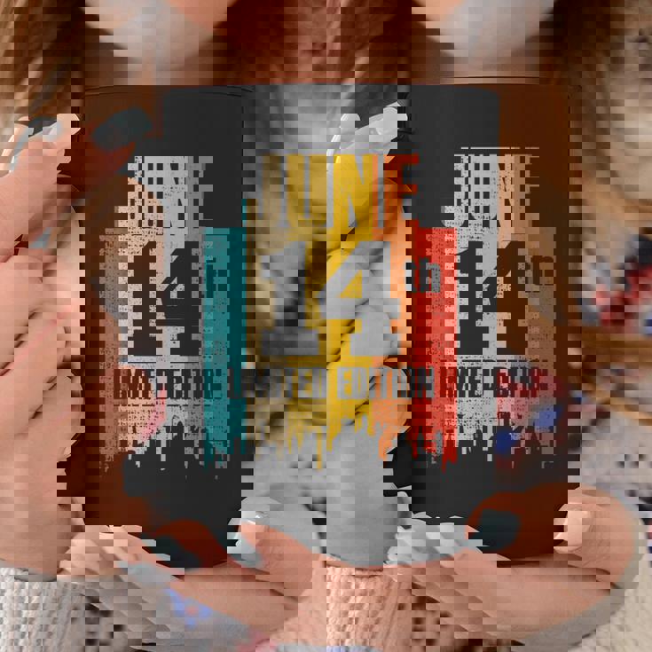 誕生日 6 月 14 日 レトロ ヴィンテージ コーヒーマグ 面白い贈り物