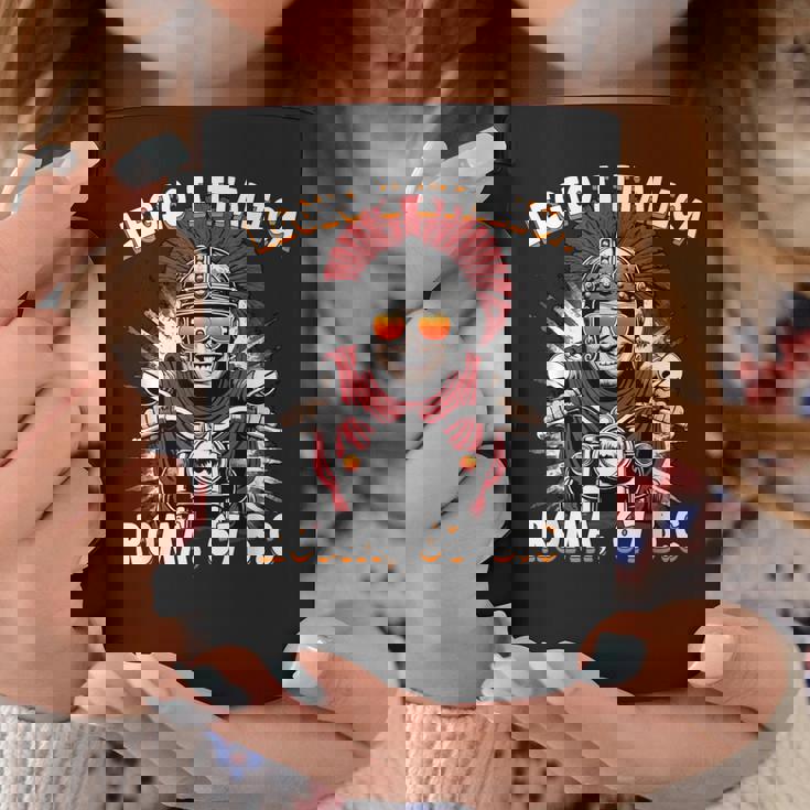 面白いローマのセンチュリオン モーターサイクリスト Legio 1 Italica コーヒーマグ 面白い贈り物