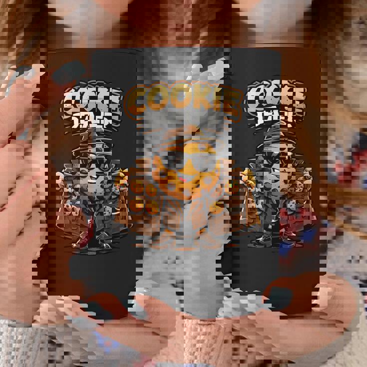 面白くて愛らしいクッキーディーラーかわいい漫画のパン屋 コーヒーマグ 面白い贈り物