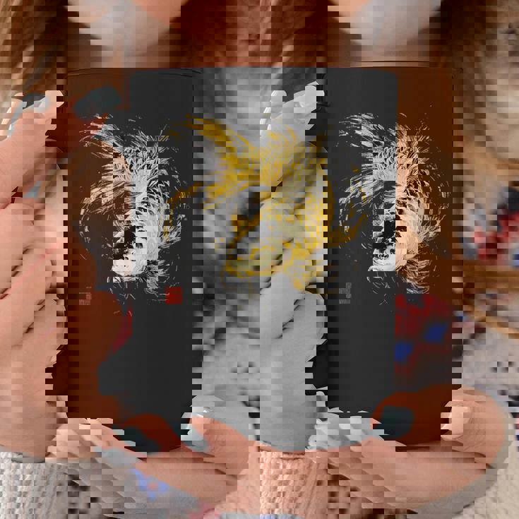 鯉 黒金 アクアリウム ニシキゴイ 観賞魚 イラスト コーヒーマグ 面白い贈り物